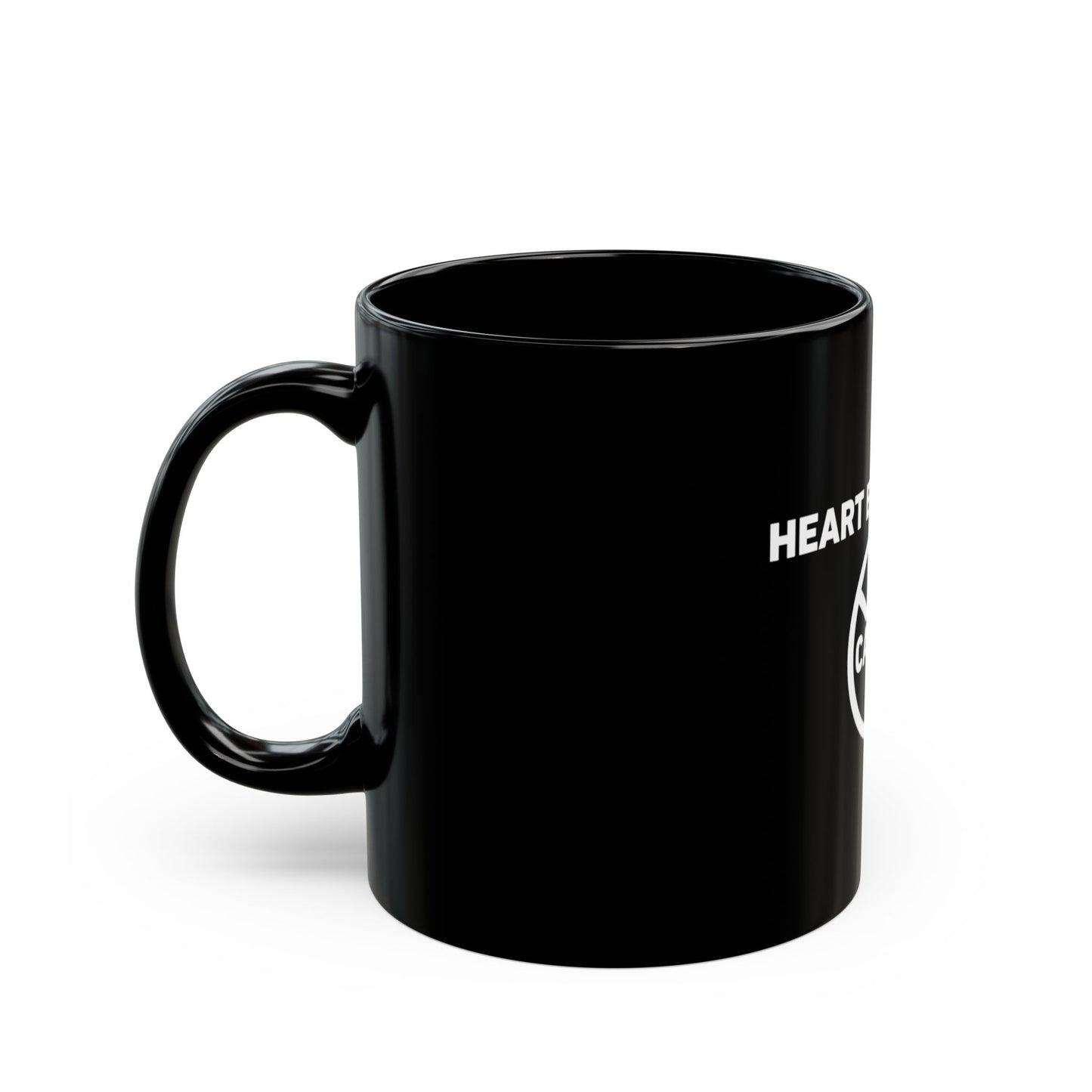 Heart Big Enough - Funny No Cardio Coffee Mug (Black, 11oz/15oz)