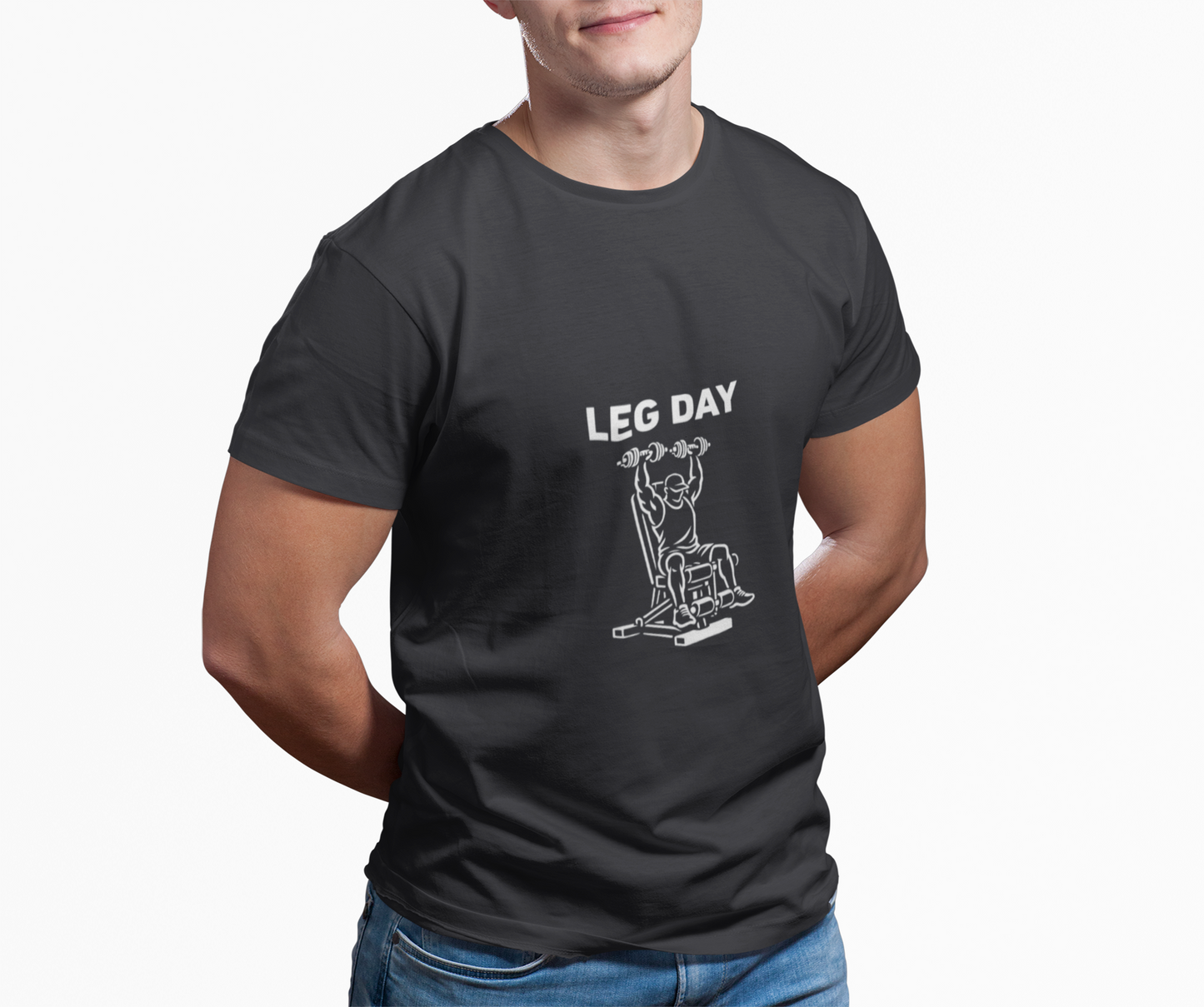 T-Shirt — "Leg Day" All Arms Fitness Tee